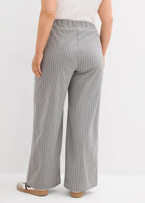 Pantalon fluide &agrave; taille &eacute;lastiqu&eacute;e, bonprix