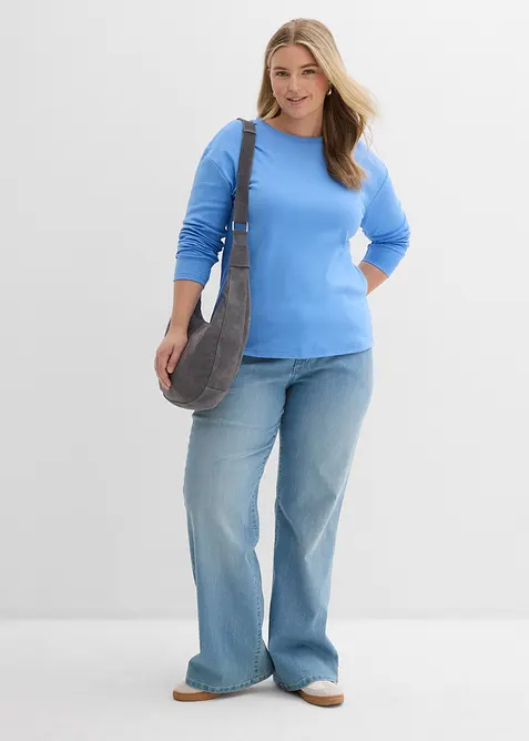 T-shirt manches longues 100% coton &eacute;pais, bonprix