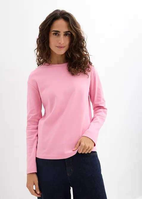 T-shirt manches longues 100% coton &eacute;pais, bonprix