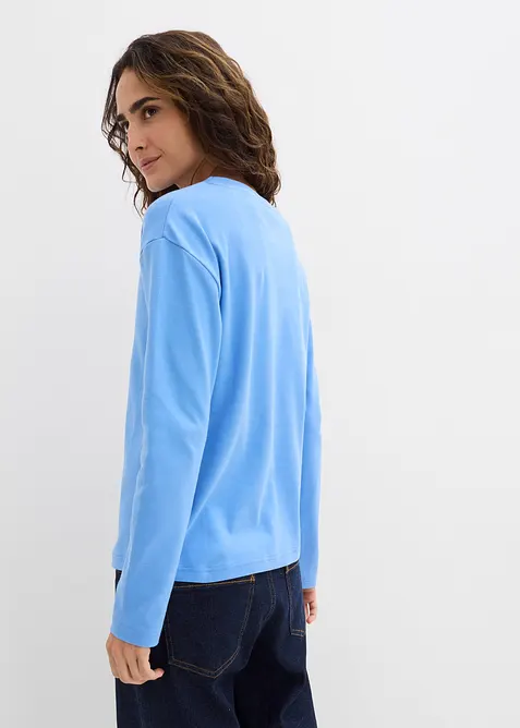 T-shirt manches longues 100% coton &eacute;pais, bonprix