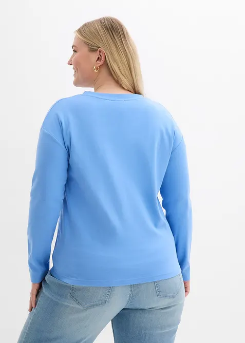 T-shirt manches longues 100% coton &eacute;pais, bonprix