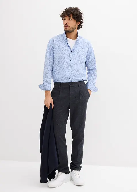 Pantalon regular &agrave; taille &eacute;lastiqu&eacute;e, confortable et extensible, bonprix