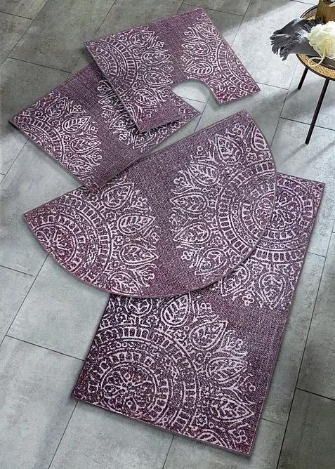 Tapis de bain &agrave; motif ethnique, bonprix