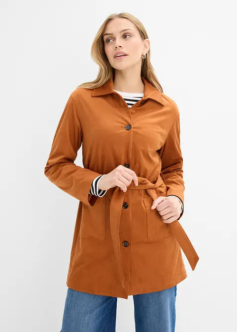 Manteau court avec ceinture, bonprix