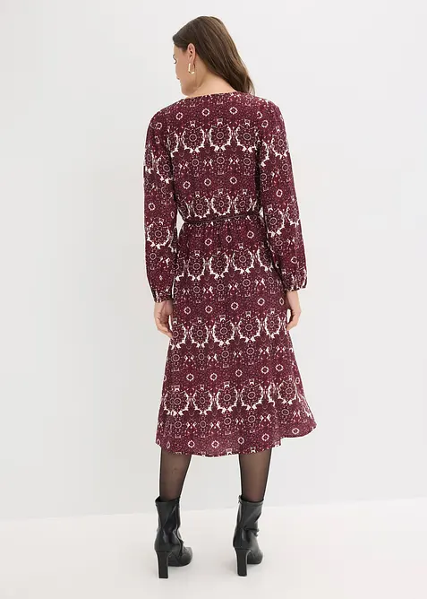 Robe midi en mati&egrave;re douce, bonprix