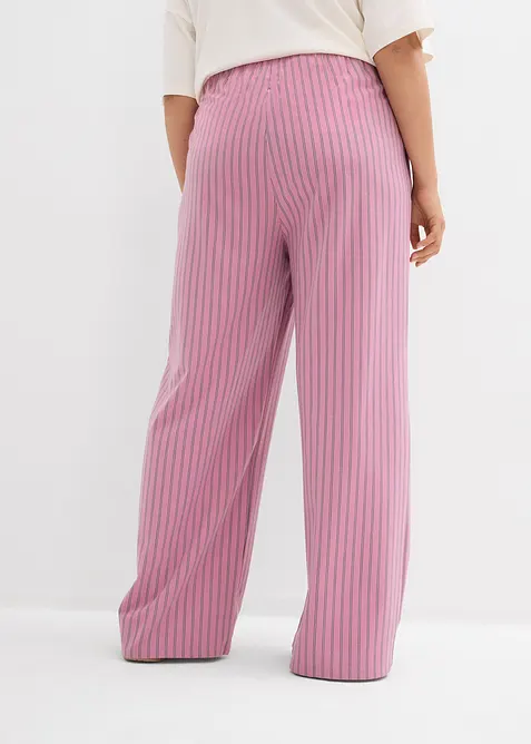 Pantalon fluide &agrave; taille &eacute;lastiqu&eacute;e, bonprix