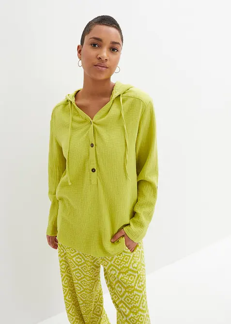 Blouse l&eacute;g&egrave;re en gaze de coton, bonprix