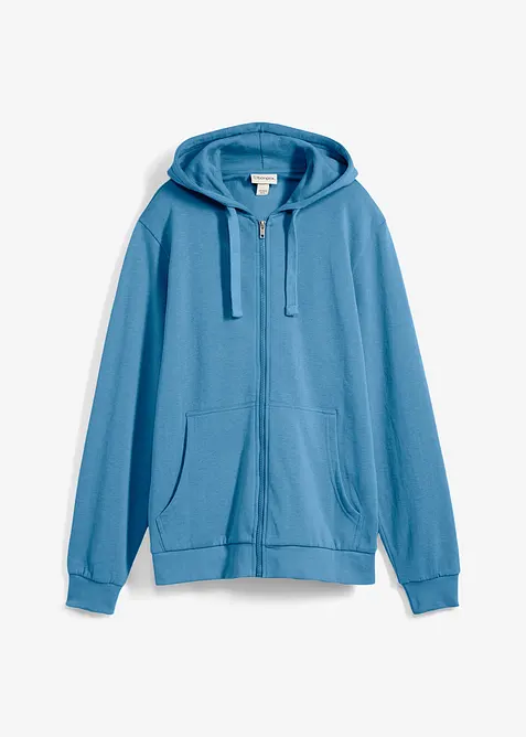 Sweat zipp&eacute; &agrave; capuche, regular, bonprix