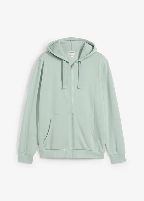 Sweat zipp&eacute; &agrave; capuche, regular, bonprix