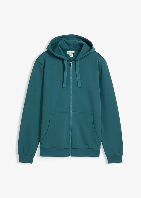 Sweat zipp&eacute; &agrave; capuche, regular, bonprix