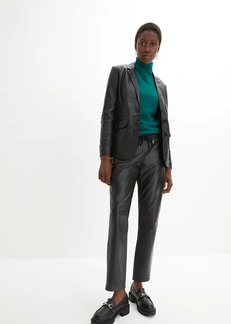 Blazer en cuir d&rsquo;agneau nappa, bonprix