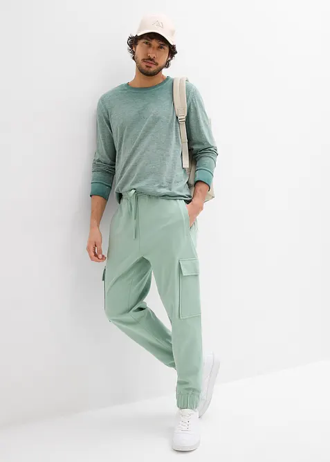 Pantalon de jogging avec poches cargo, loose, bonprix