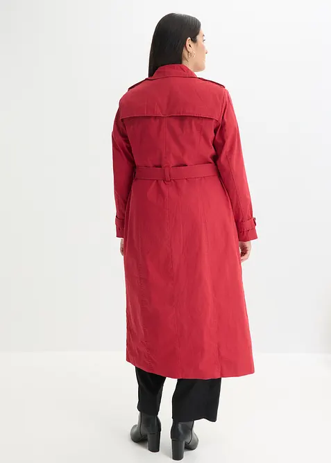 Trench-coat long ceintur&eacute; &agrave; la taille, bonprix