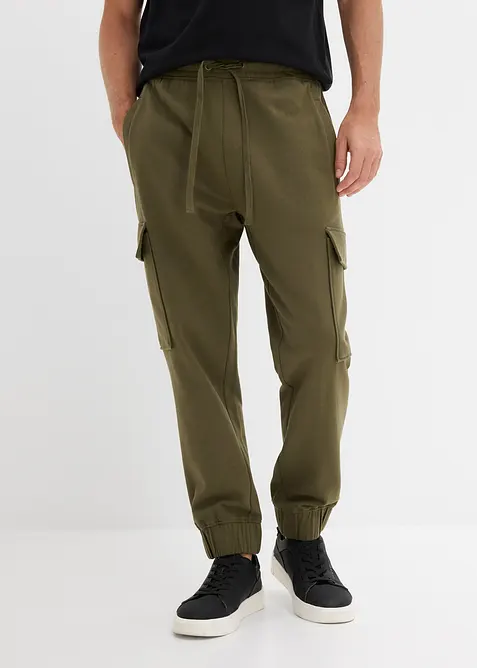 Pantalon de jogging avec poches cargo, loose, bonprix