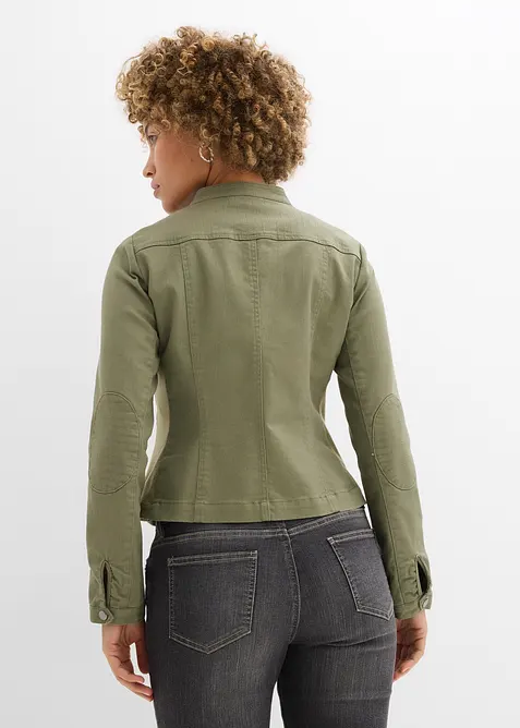 Veste en coton twill avec empi&egrave;cements lat&eacute;raux extensibles, bonprix