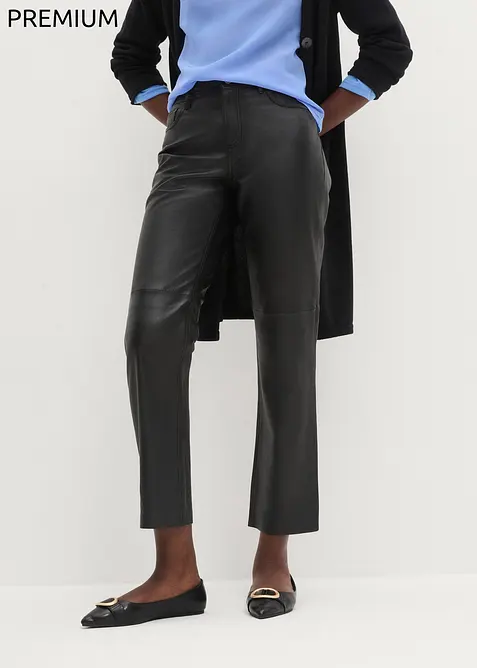 Pantalon en cuir d&rsquo;agneau nappa, bonprix