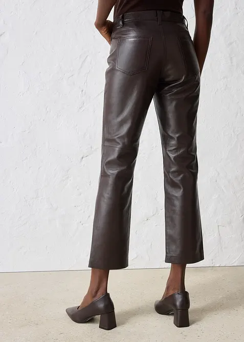 Pantalon en cuir d&rsquo;agneau nappa, bonprix