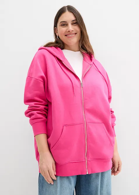 Sweat zipp&eacute; &agrave; capuche, bonprix