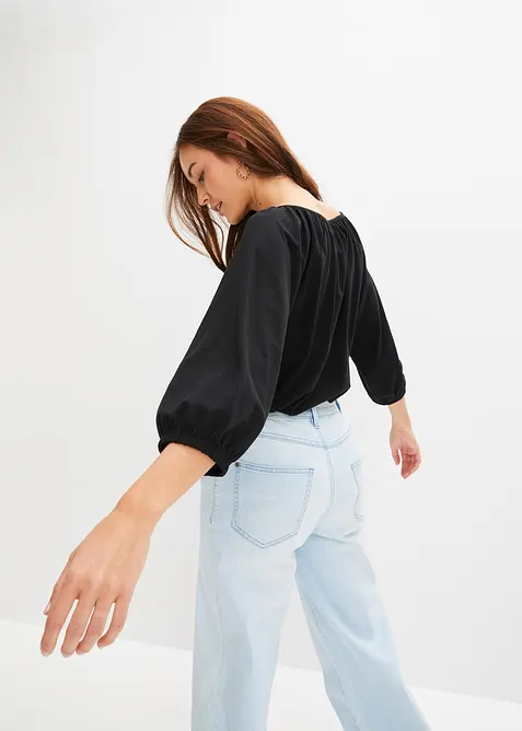 Blouse en jersey 100% coton, bonprix