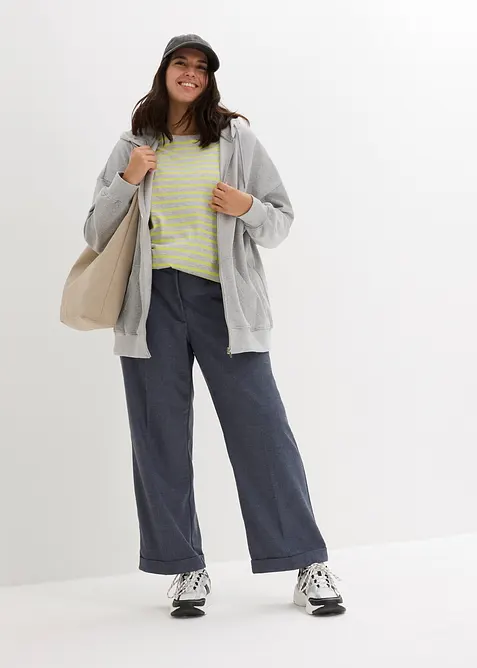 Sweat zipp&eacute; &agrave; capuche, bonprix