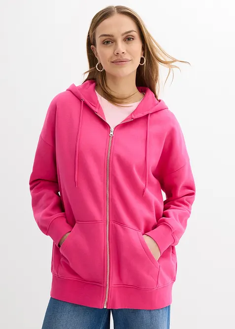 Sweat zipp&eacute; &agrave; capuche, bonprix