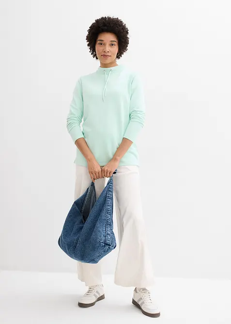 Sweat-shirt avec base fendue, bonprix