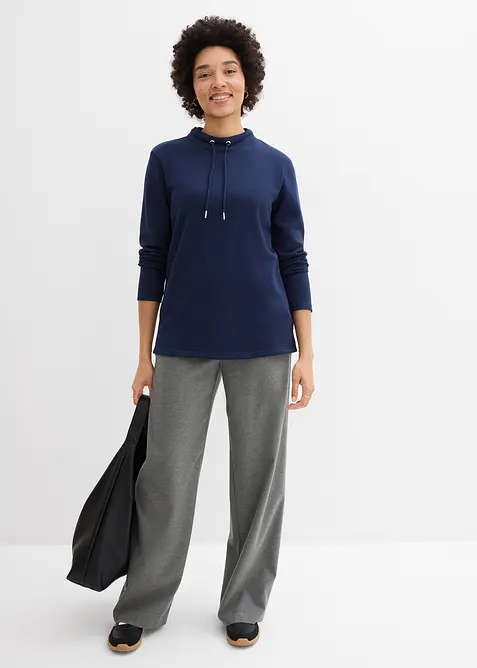 Sweat-shirt avec base fendue, bonprix