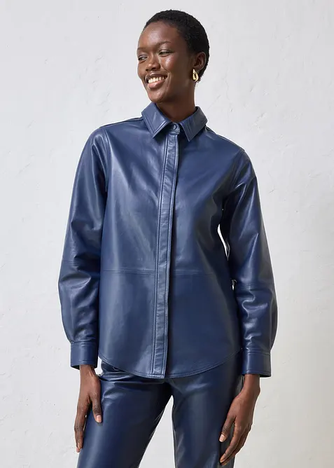 Chemise en cuir d&rsquo;agneau nappa, bonprix