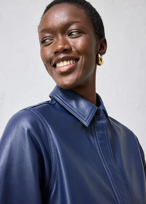 Chemise en cuir d&rsquo;agneau nappa, bonprix