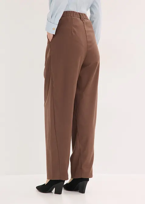 Pantalon barrel &agrave; pinces, bonprix