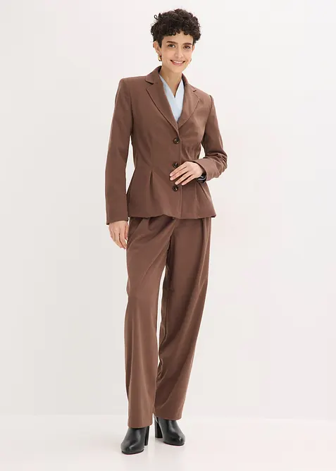 Blazer &agrave; plis couch&eacute;s, bonprix