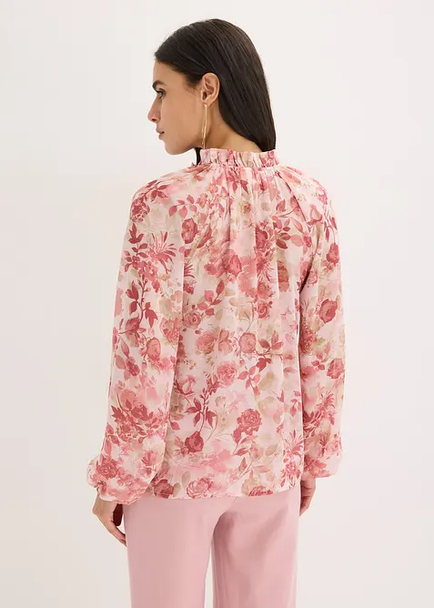 Tunique en mousseline avec lien &agrave; nouer, bonprix