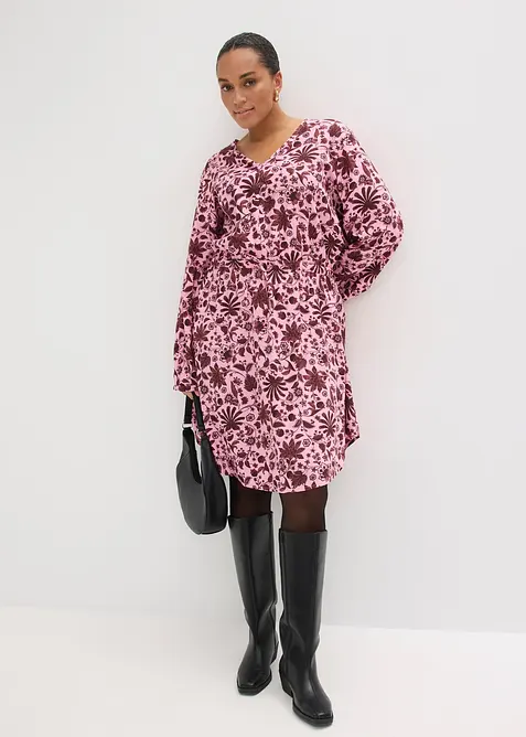 Robe midi en viscose fluide, bonprix