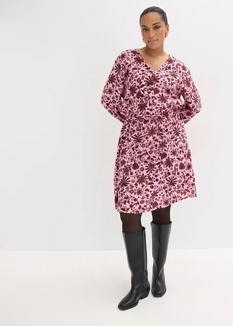 Robe midi en viscose fluide, bonprix