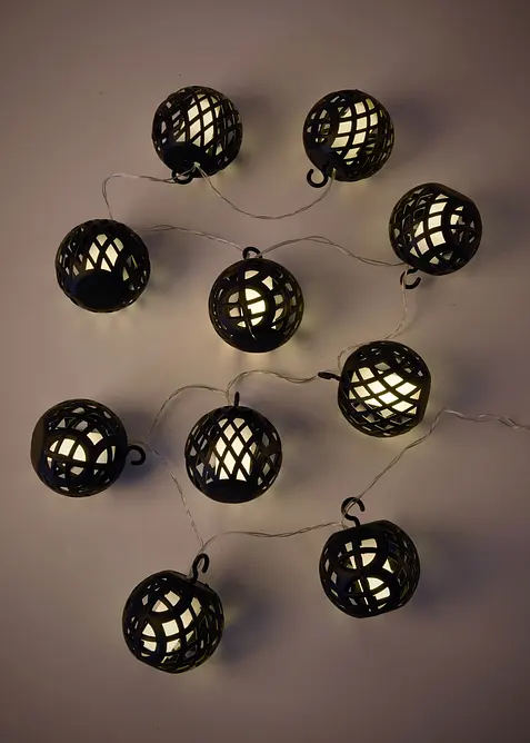 Guirlande lumineuse LED &agrave; boules en mesh, bonprix