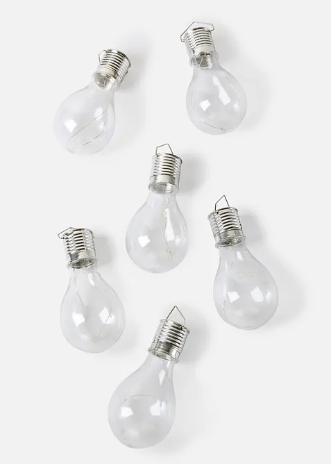 Lot de 6 lampes d&eacute;co solaires, bonprix
