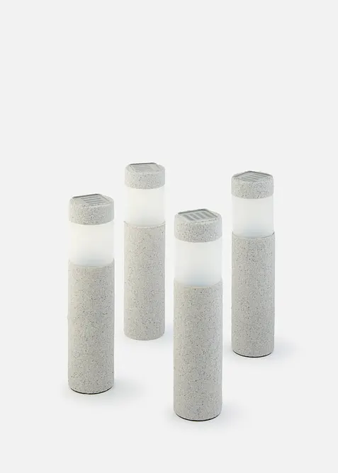 Lot de 4 lampes d&eacute;co solaires de chemin, bonprix