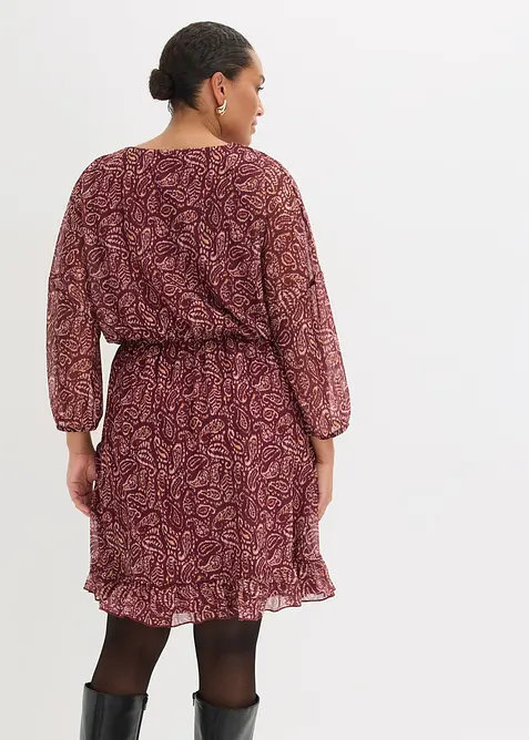 Robe en jersey et mesh fin, bonprix