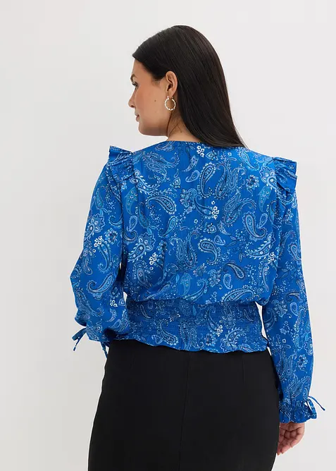 Blouse &agrave; volants et smocks, bonprix