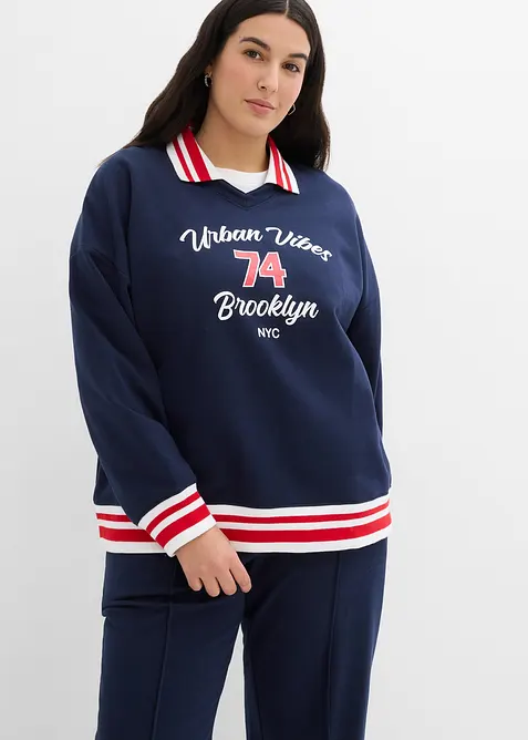 Sweat oversize 100% coton, bonprix