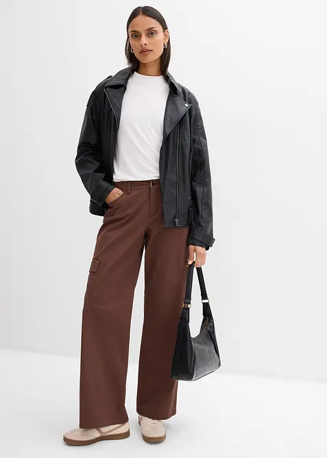 Pantalon cargo en coton extensible, bonprix