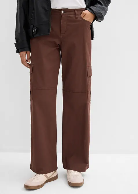 Pantalon cargo en coton extensible, bonprix