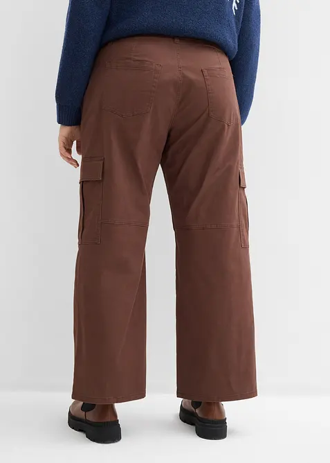 Pantalon cargo en coton extensible, bonprix