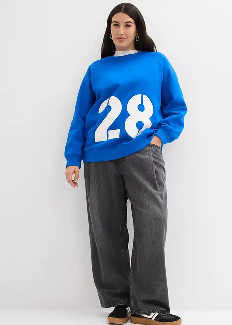 Sweat oversize 100% coton, bonprix