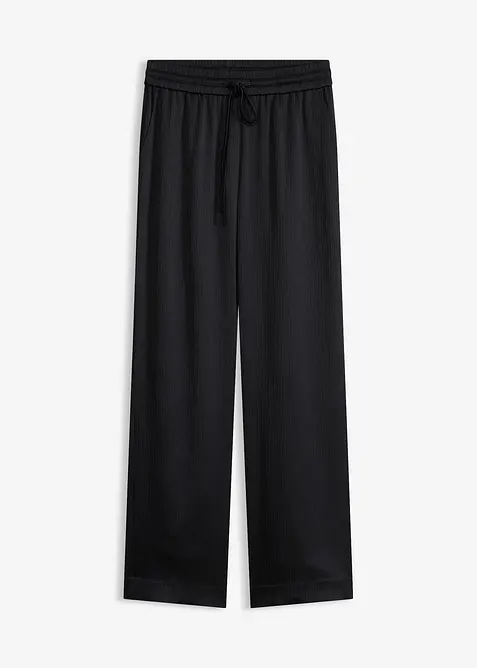 Pantalon large &agrave; taille &eacute;lastiqu&eacute;e, bonprix