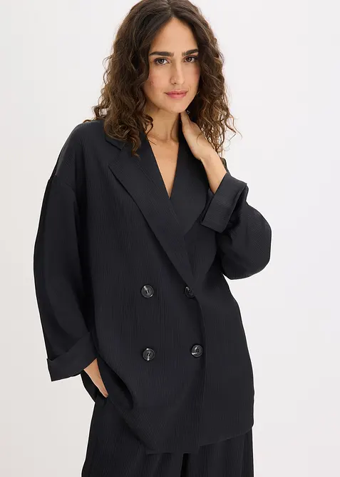 Blazer oversize et crois&eacute;, bonprix