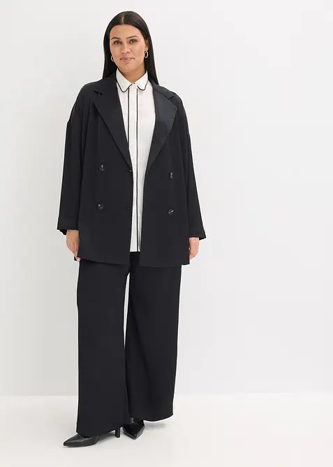 Blazer oversize et crois&eacute;, bonprix