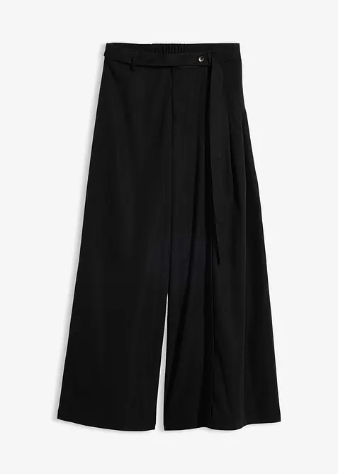 Pantalon large &agrave; taille &eacute;lastiqu&eacute;e, bonprix