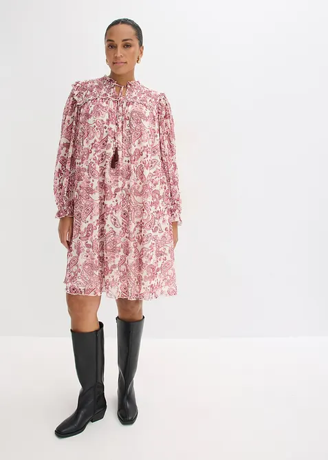 Robe-tunique en mesh doux, bonprix