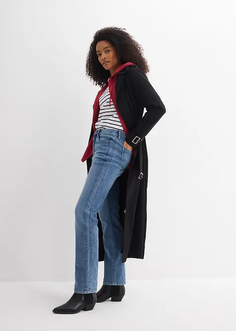 Jean droit taille haute, bonprix